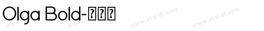 Olga Bold字体转换